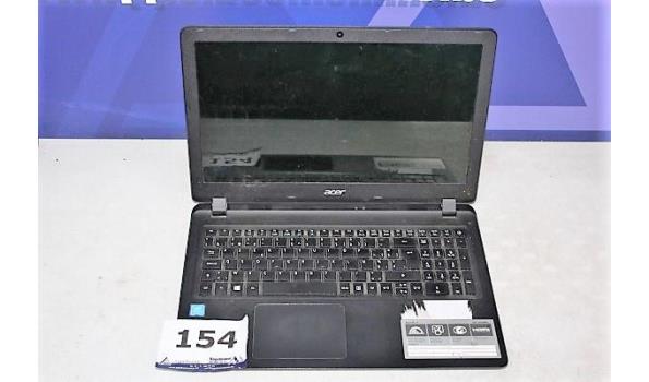 laptop ACER, type Aspire ES15, werking niet gekend, zonder kabels, paswoord niet gekend